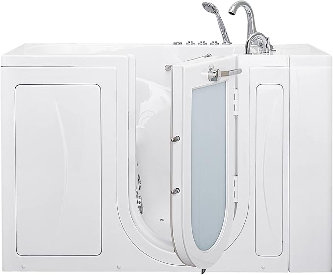 Ella Capri 30"x52" Acrylic Air and Hydro Massage Walk-In Bathtub - Image 12