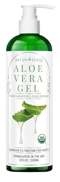 NaturSense USDA Organic Aloe Vera Gel from 100% Pure Aloe. Deep Hydration by NTRSNS