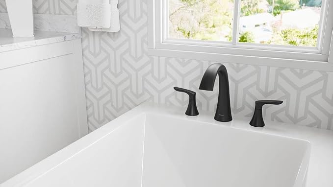 Pfister Weller Roman Bathtub Faucet, Matte Black Finish - Image 8