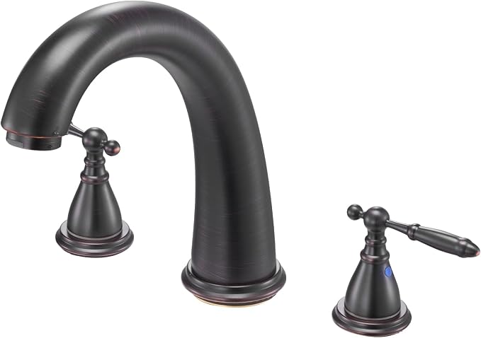 VEVOR Roman Tub Faucet, 3 Hole Waterfall Bathtub Faucet, Gooseneck Bath Tubs by VEVOR