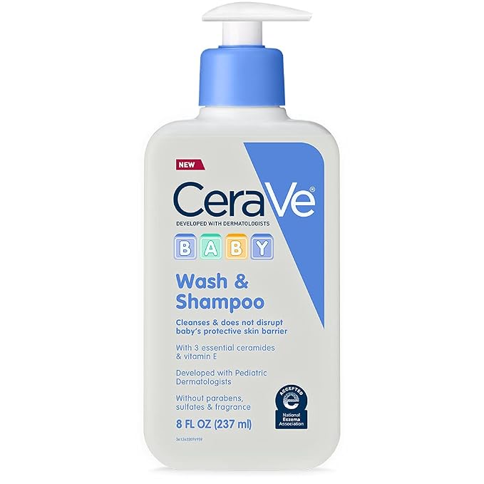 CeraVe Baby Wash & Shampoo, & Sulfate Free Shampoo by CeraVe