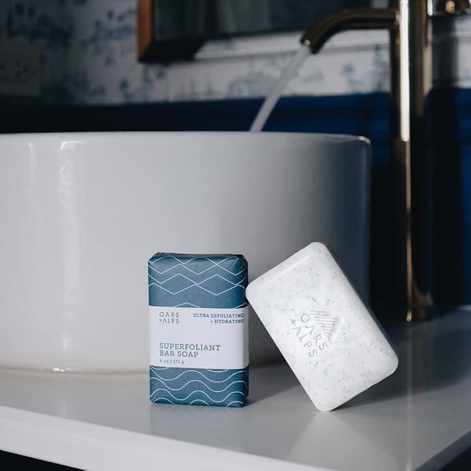 Oars + Alps Superfoliant Exfoliating Men's Bar Soap, Dermatologist Tested and - Image 5
