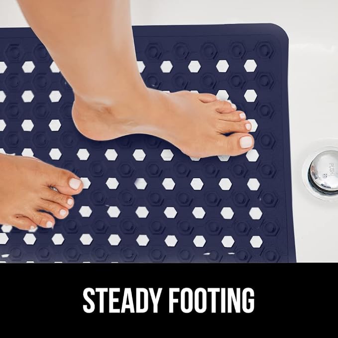 GORILLA GRIP Patented Bath Tub Shower Mat, Machine Washable Bathtub Floor Liner - Image 9