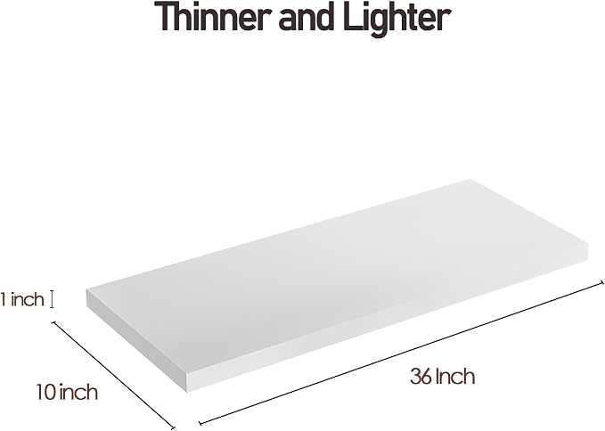 Wall Shelf Set of 1, Wooden Floating Wall Shelf - Image 3