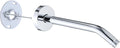 10 Inch Shower Arm with Flange and Stabilizer Bracket, Wall Mounted Shower Pipe by RAINREVIVE