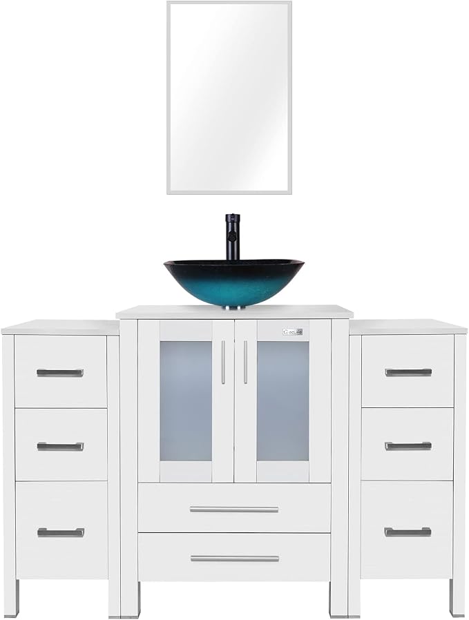 eclife 48" Modern Bathroom Vanity Sink Combo Freestanding Cabinet - Image 6