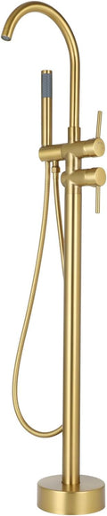 Floor Mount Bathtub Faucet，Freestanding Tub Faucet ，High Flow Dual Function 360 by Unknown