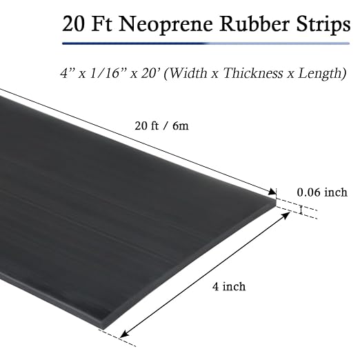 Neoprene Rubber Strips Self Adhesive Solid Rubber Sheets, Rolls & Strips - Image 5