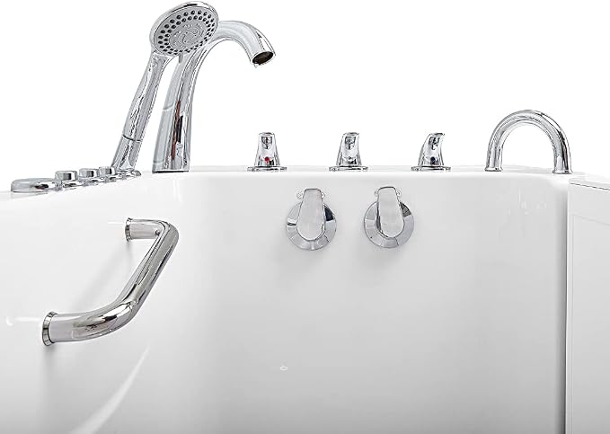 Ella Capri 30"x52" Acrylic Air and Hydro Massage Walk-In Bathtub - Image 8