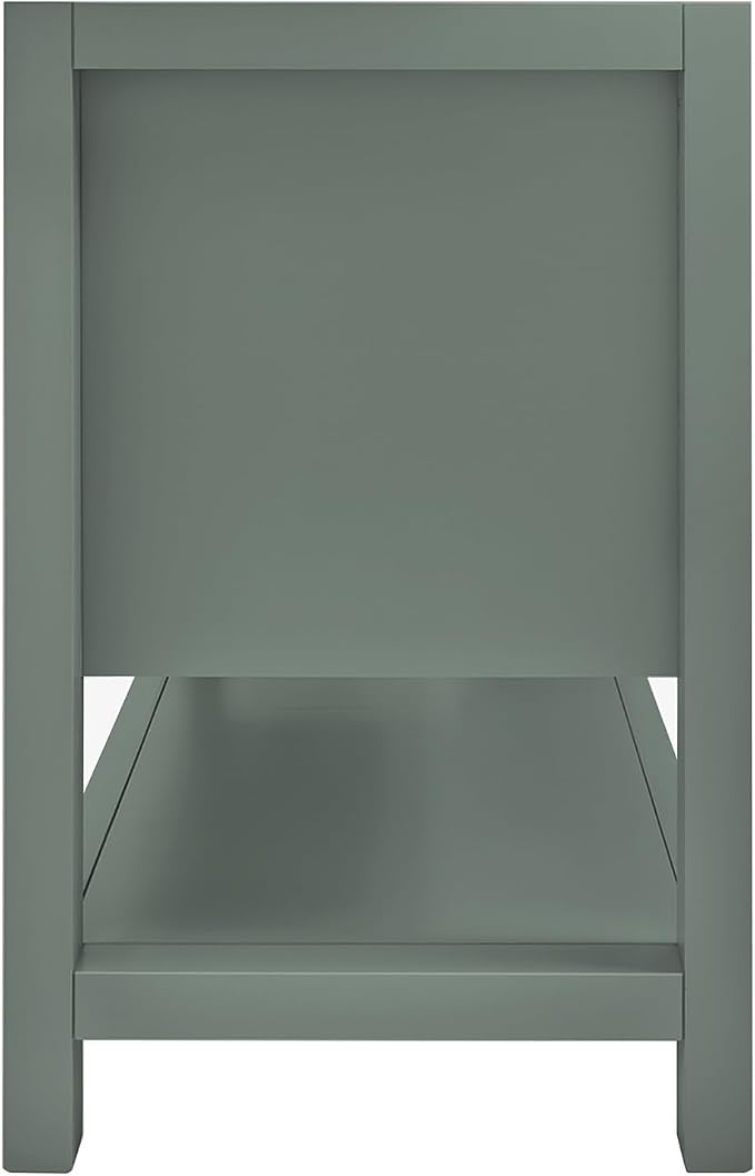 ARIEL Magnolia 48 Inch Single Sink Base Cabinet in Vintage Green - Image 4