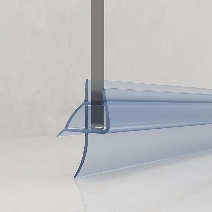 Frameless Shower Door Bottom Seal by HAUUXUEN