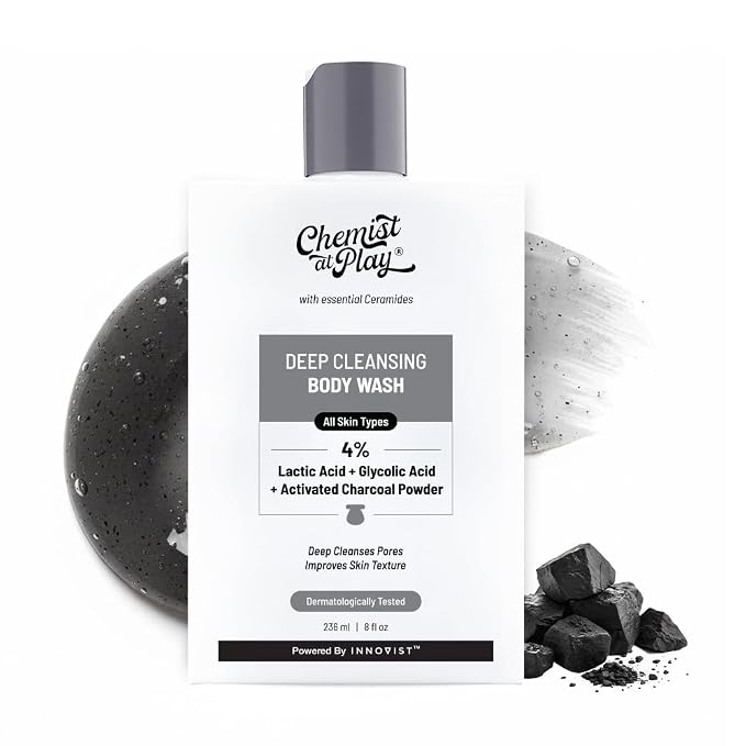 Chemist at Play Deep Cleansing Body Wash| Activated Charcoal Removes Dirt | by ChemistAtPlay