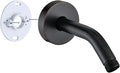 6 Inch Shower Arm with Flange and Stabilizer Bracket, Wall Mounted Shower Pipe by RAINREVIVE