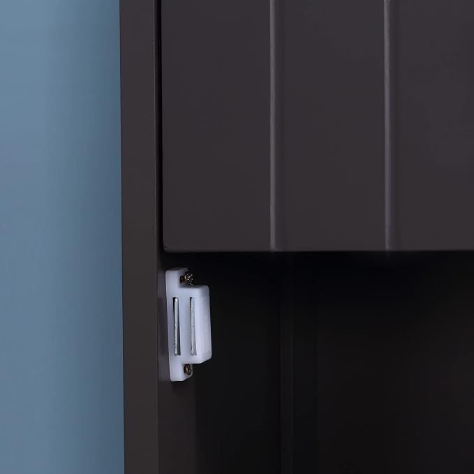 HOMCOM Bathroom Storage Cabinet, Free Standing Bathroom Storage Unit, Tall - Image 9