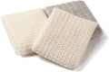 Exfoliating Washcloth Shower Back Scrubber, Natural Loofah by TerraDistribution