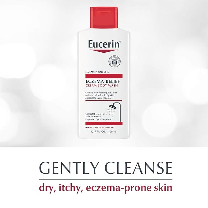 Eucerin Eczema Relief Cream Body Wash, Eczema Body Wash - Image 3