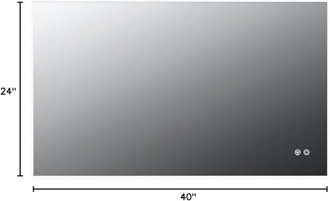 TETOTE 40 x 24 LED Backlit Vanity Mirror Bathroom, 3Color White/Warm/Natural - Image 10