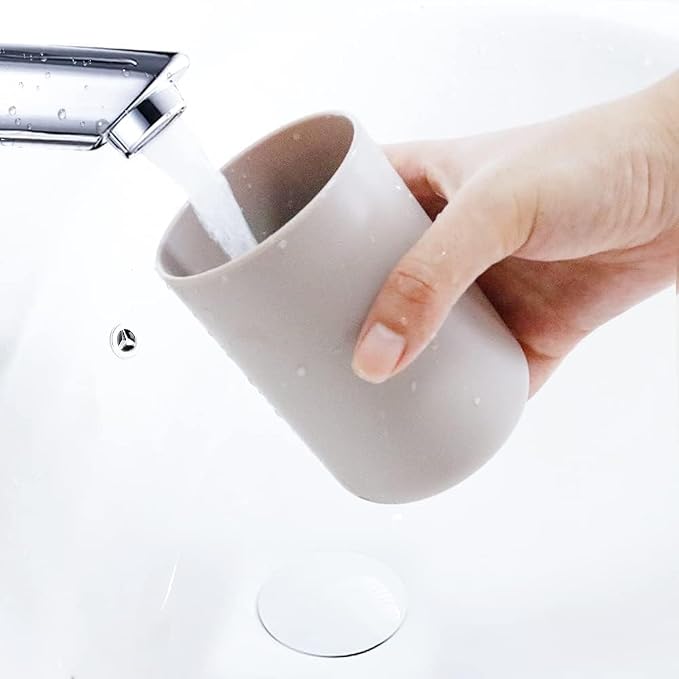 Bathroom Tumblers 2Pcs, Mouthwash Cup, Toothbrush Holders, Drink Mug, Pen Holder - Image 6
