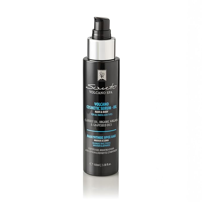 Volcano Cosmetic Serum 100ml – Hydrating & Anti-Aging Hair & Body Oil – Body by SantoVolcano
