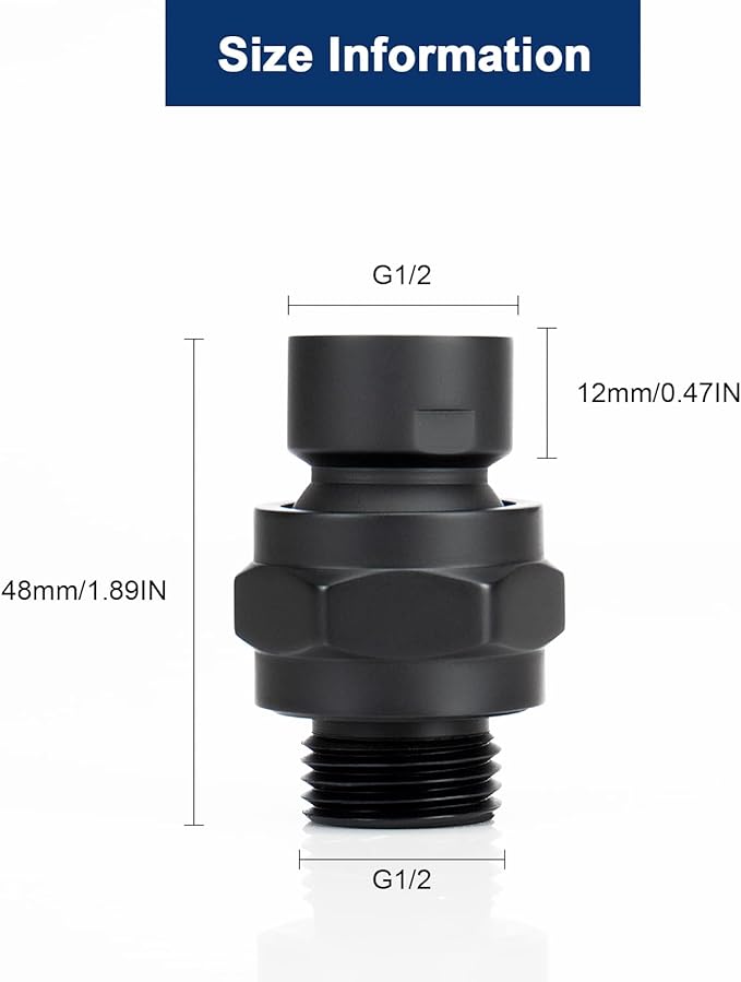 NearMoon Shower Head Swivel Ball Adapter - Image 3
