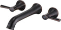 Wall Mount Tub Faucet, Roman Tub Filler Oil Rubbed Bronze Brass Bathtub Faucets by QinkellSanitaryWare