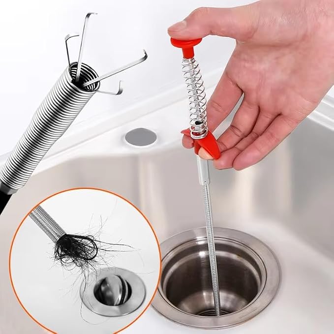 Plumbing Four-claw Hook Dredger Sewer Toilet Tool Manual Toilet Grab Hair - Image 6