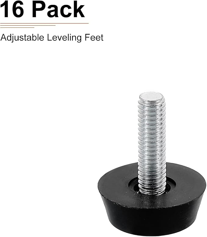 M6x22x22mm Screw on Furniture Glide Leveling Feet - Image 7