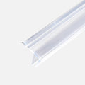 Shower Door Side Seal Strip, 79 Inch F-Type Frameless Shower Door Seal by FOCMKEAS