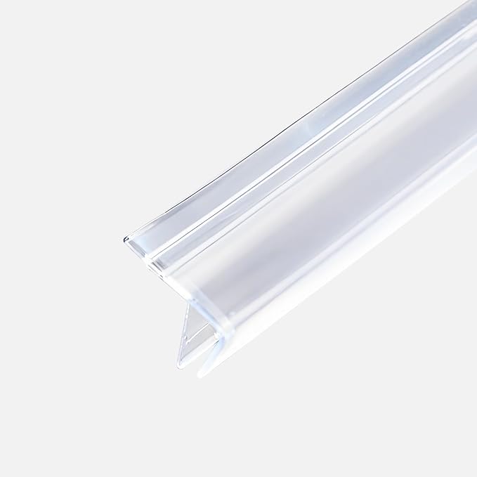 Shower Door Side Seal Strip, 39 Inch F-Type Frameless Shower Door Seal by FOCMKEAS