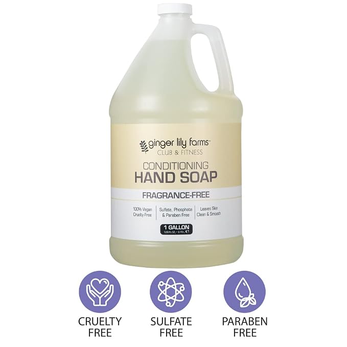 Ginger Lily Farms Club & Fitness Conditioning Liquid Hand Soap Refill, 100% - Image 4