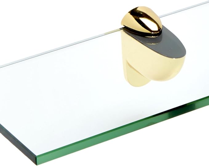 Spancraft Glass H-6x18-Brass Heron Glass Shelf - Image 2