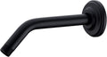 9 Inch Angled Shower Arm with Flange, Wall-Mounted Heavy Duty Stainless Steel by DIKUROOMS