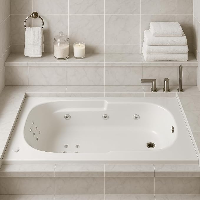 Carver Tubs - AR6032 - Modern Acrylic Fiberglass Whirlpool Tub Water Massage - Image 2