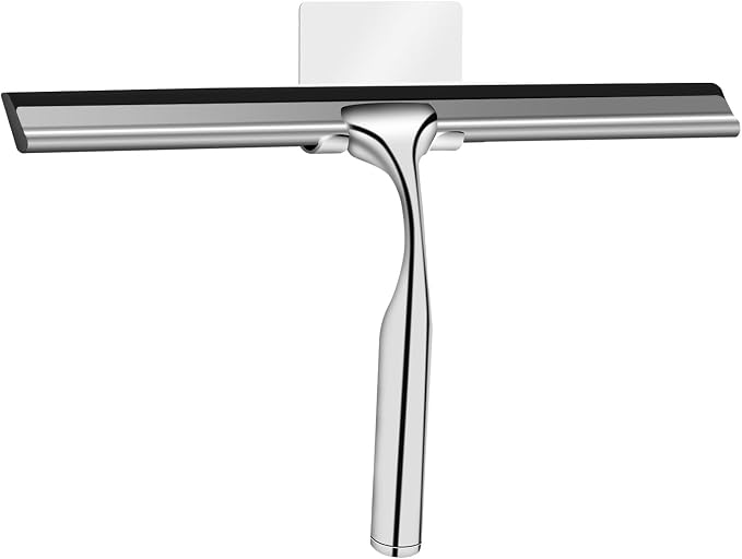 Shower Squeegee for Glass Doors Stainless Steel by YAHENLI