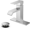Single Handle Bathroom Faucets, HURRAN Brushed Nickel Bathroom Sink Faucet by Hurran