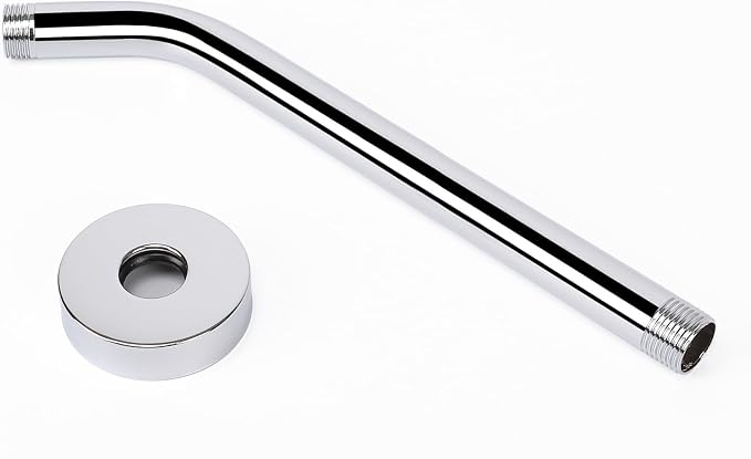 HarJue Shower Arm with Flange and Teflon Tape, Wall Mounted Shower Pipe 304 - Image 7