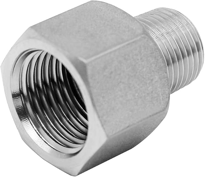 Beduan Stainless Steel NPT Reducer Adapter 3/8 Female to 1/4 Male Threaded - Image 6