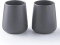 Matte Grey Toothbrush Holders for Bathroom by Eyrozia