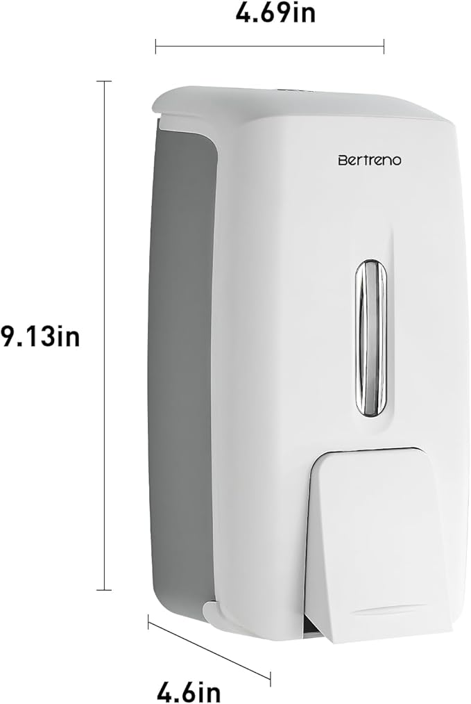 Commercial Soap Dispenser Wall Mount Manual Pump Hand Soap Dispenser 800ml Gel - Image 8
