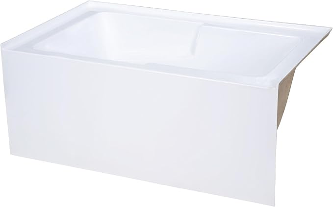Voltaire 48" x 30" Right-Hand Drain Alcove Integrated Armrest Bathtub - Image 3