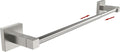 RUACQ Adjustable Towel Bar 13.8 to 24 inch, Square Base Single Towel Racks by Ruacq