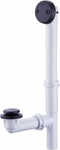 1-1/2" Bathtub Drain Kit Wellup Tubular Tip Toe Bath Waste Drain Kit, Touch-Toe by WELLUP
