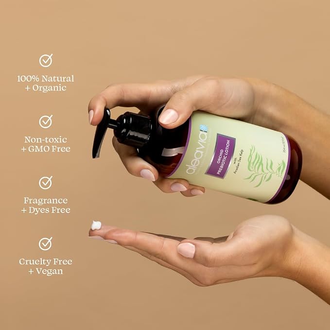 Aleavia Orchid Prebiotic Body Lotion – Lightly Scented, All-Natural - Image 4