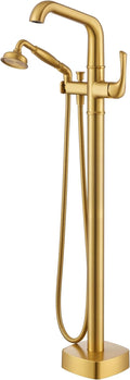 Luxury Free Standing Tub Faucet, Classic Brass Freestanding Bathtub Faucet by LexdaleSanitaryWare