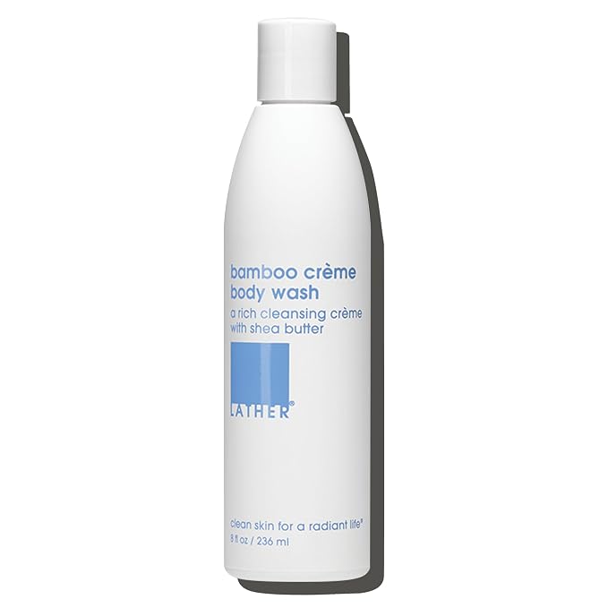 LATHER - Bamboo Crème Natural Body Wash, 8 fl oz - Shower Gel Cleanser - Gentle by LATHER