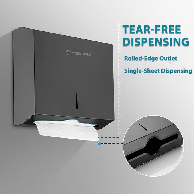 Paper Towel Dispenser Wall Mount: Large Capacity Commercial Paper Towel Holder - Image 6