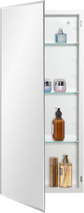 Bathroom Medicine Cabinet with Beveled Edge Mirrored Door 16 x 36 inch by MedicineCabinetsMirrors