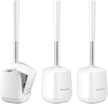 SetSail Toilet Brush and holder 3 Pack Toilet Bowl Brush and Holder Toilet by SetSail