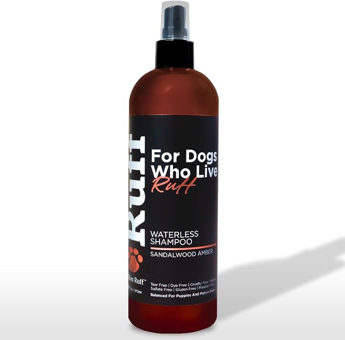 Ruff by Lillian Ruff No-Rinse Waterless Dog Shampoo Spray | Sandalwood Amber | by LillianRuff