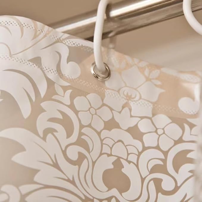 Liner Shower Curtain Stall 60 x 72 inch Plastic Shower Liner Washable Inside - Image 2